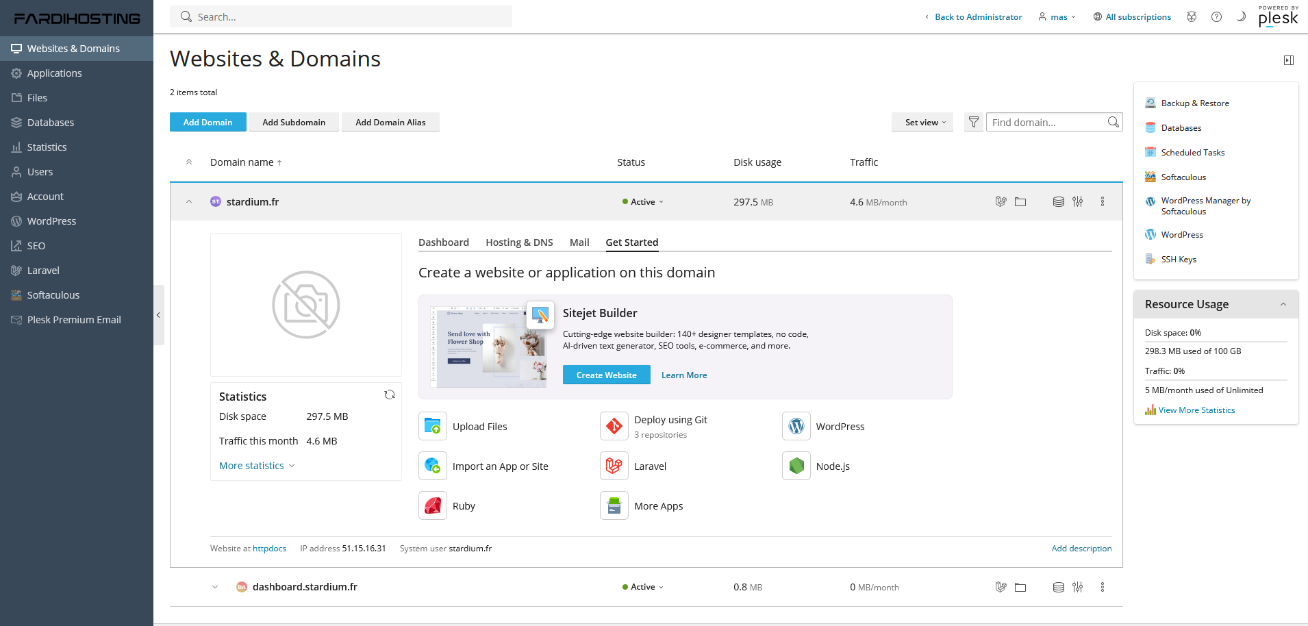 Serveur Web avec LiteSpeed